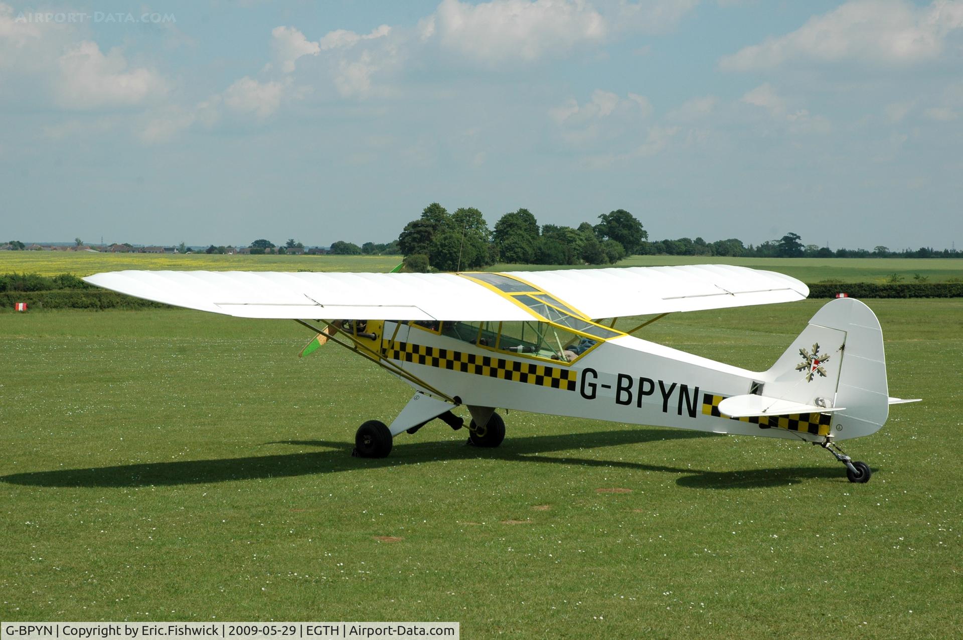 G-BPYN, 1943 Piper L-4H Grasshopper (J3C-65D) C/N 11422, 1. G-BPYN visiting Shuttleworth (Old Warden) Aerodrome.