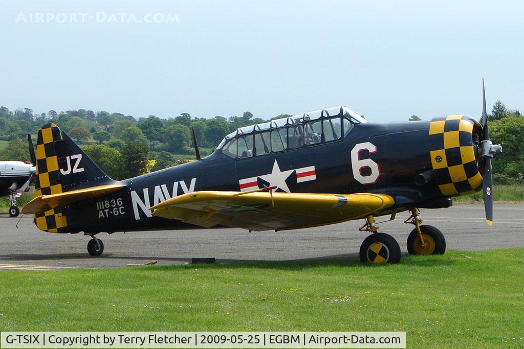 G-TSIX, 1948 North American AT-6C Harvard IIA C/N 88-9725, 1948 Harvard AT-6C , ex88-9725 , at Tatenhill