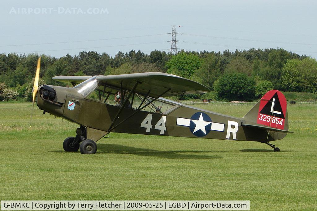 G-BMKC, 1943 Piper L-4H Grasshopper (J3C-65D) C/N 11145, 1943 Piper J3C at Derby Eggington