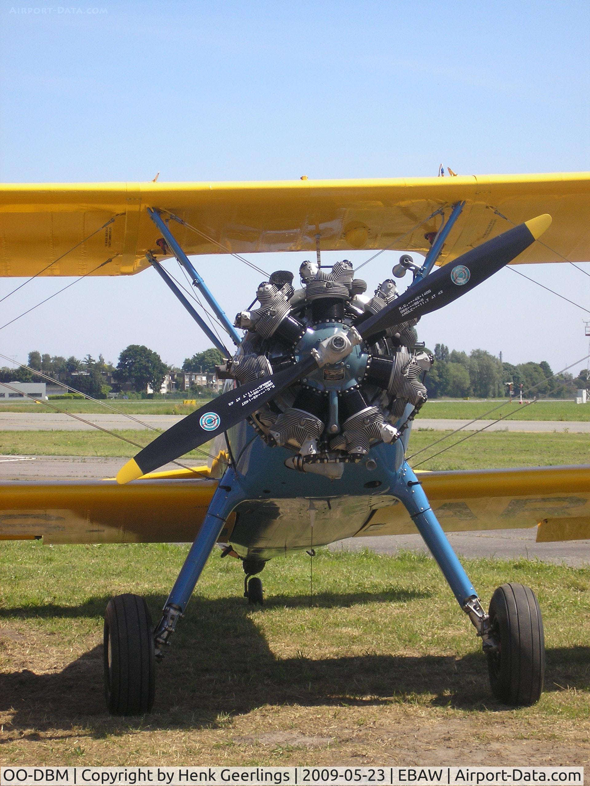 OO-DBM, 1942 Boeing PT-13D Kaydet (E75) C/N 75-5714, Visitor Stampe Fly In , Deurne