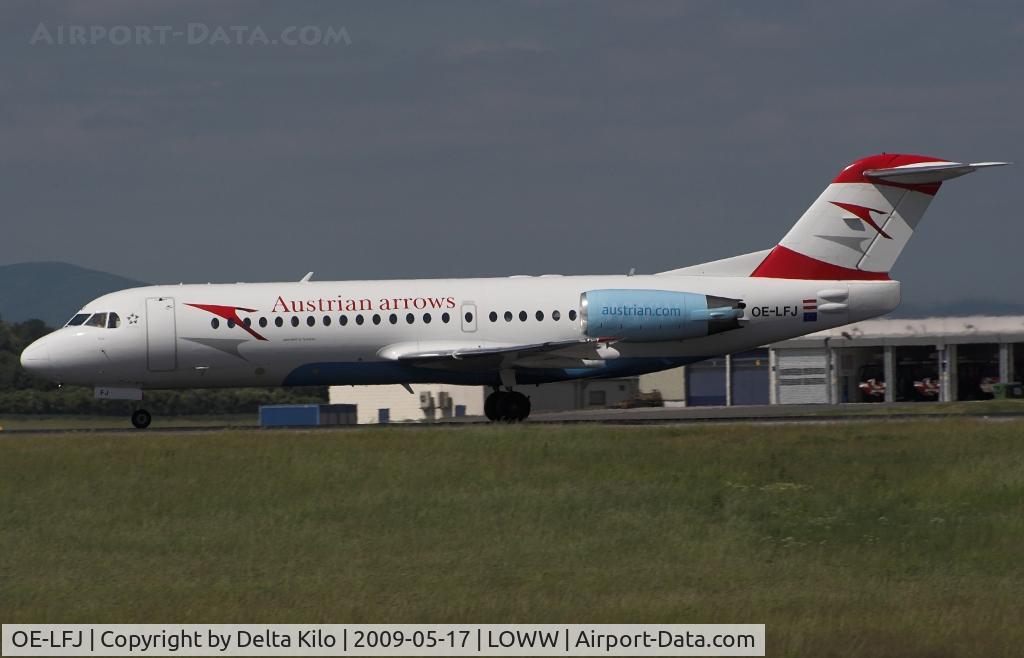OE-LFJ, 1995 Fokker 70 (F-28-0070) C/N 11532, AUSTRIAN ARROWS