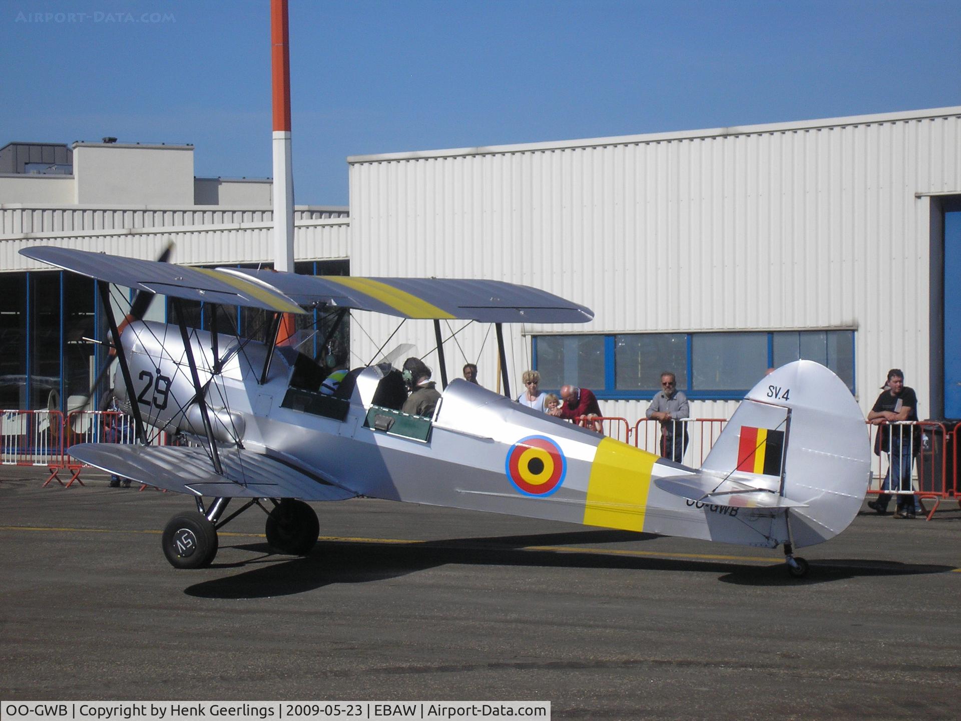 OO-GWB, 1951 Stampe-Vertongen SV-4B C/N 1171, Stampe Fly In 2009
