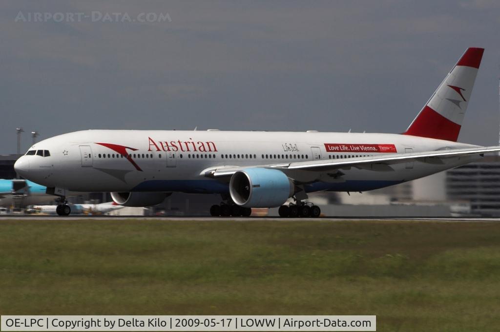 OE-LPC, 2002 Boeing 777-2Z9/ER C/N 29313, AUSTRIAN AIRLINES sticker LiveBall