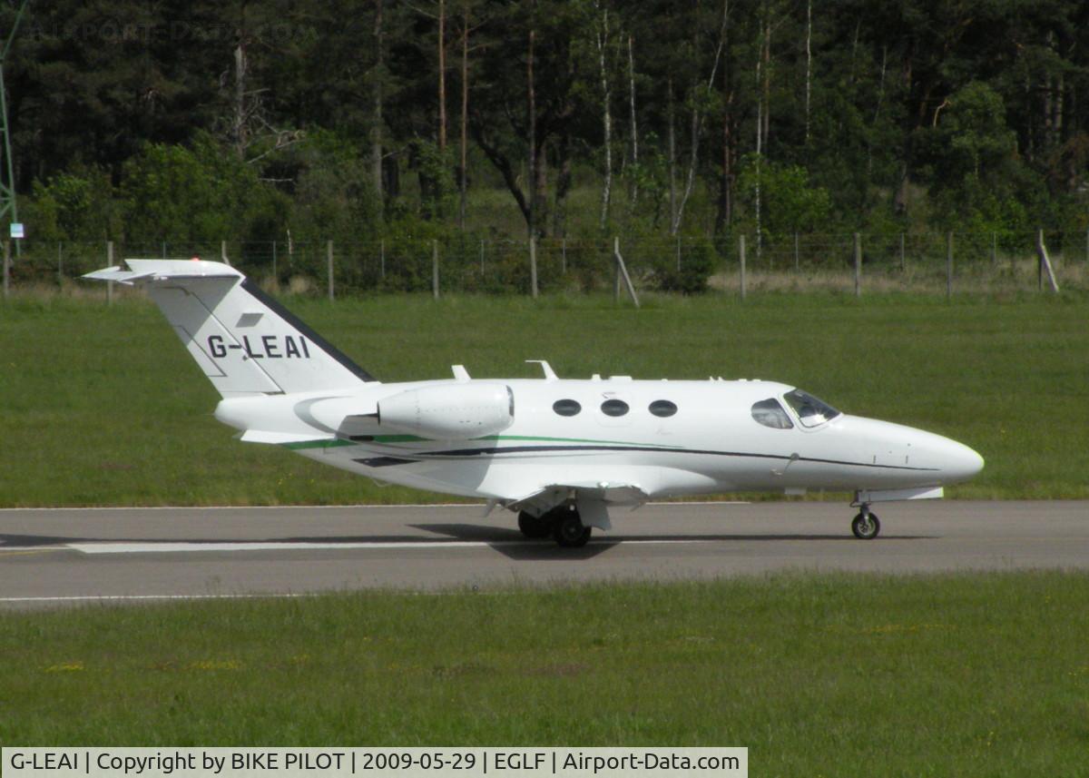 G-LEAI, 2007 Cessna 510 Citation Mustang Citation Mustang C/N 510-0052, STARTING TAKE OFF ROLL