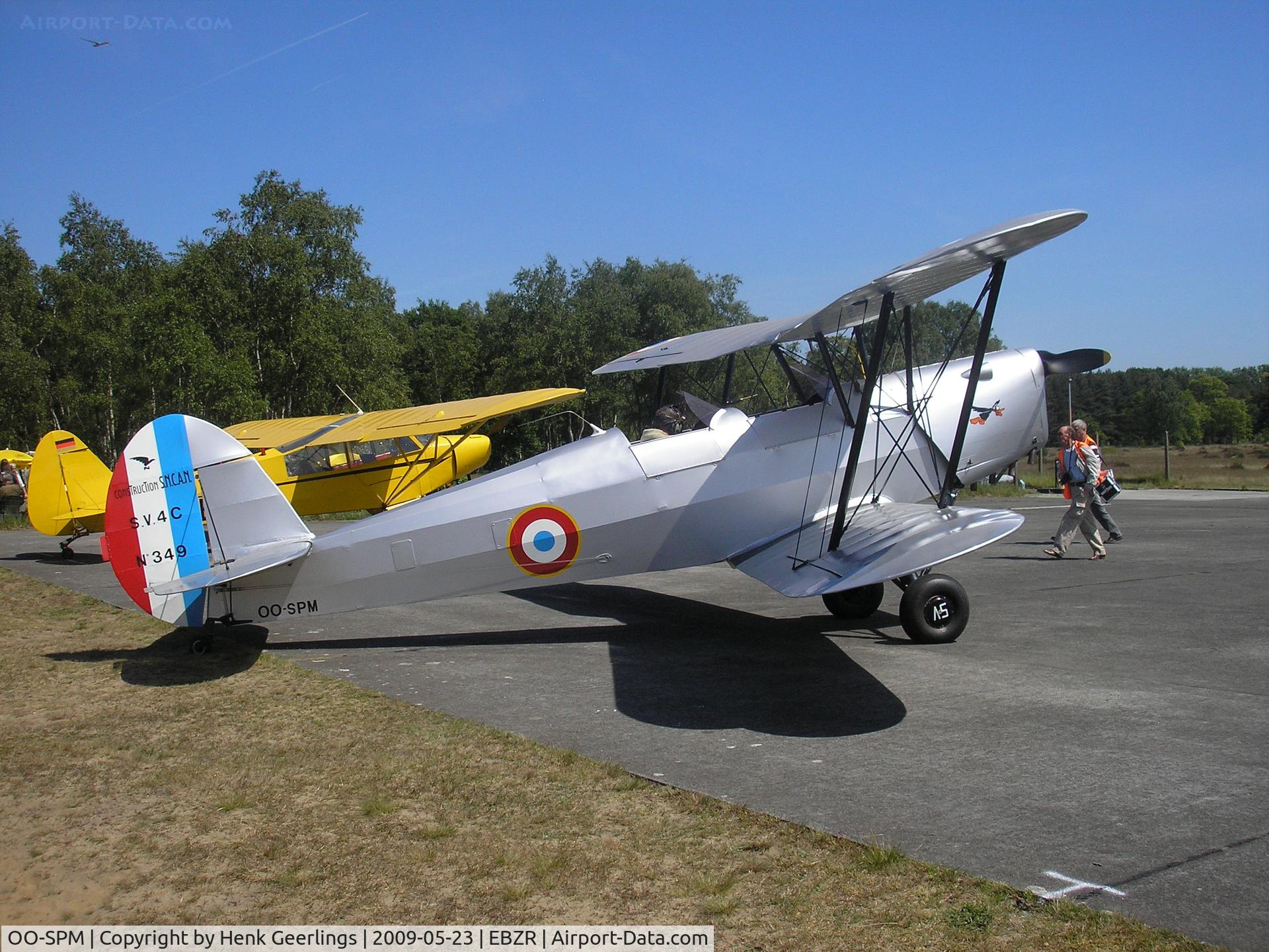 OO-SPM, Stampe-Vertongen SV-4C C/N 349, Visitor at Chipmunk Fly In