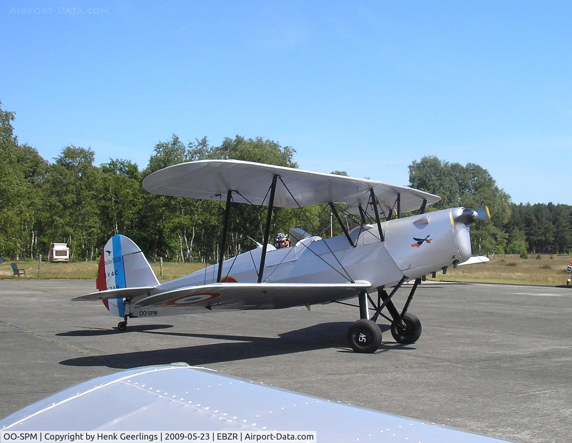 OO-SPM, Stampe-Vertongen SV-4C C/N 349, Visitor at Chipmunk Fly In