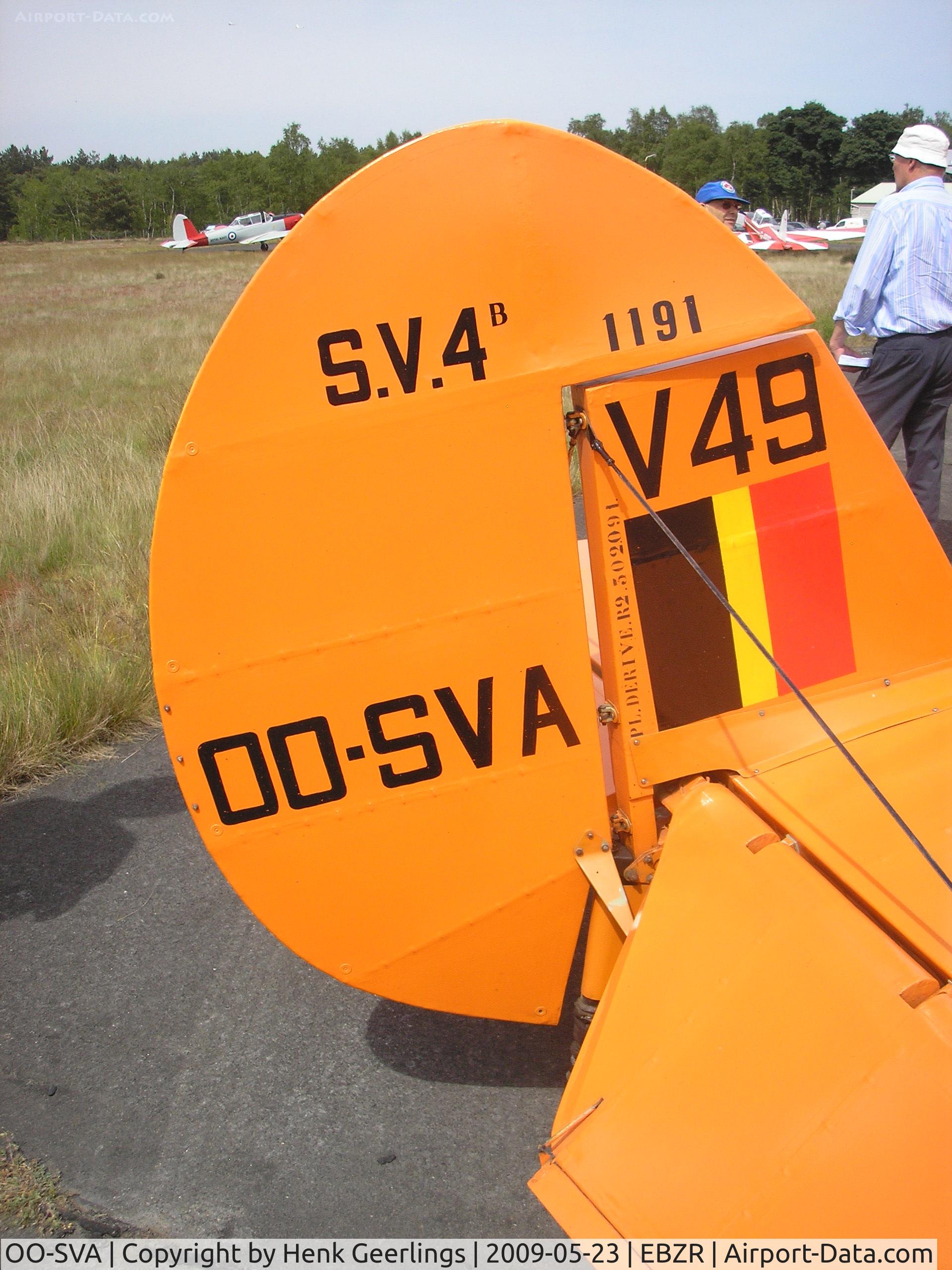 OO-SVA, 1953 Stampe-Vertongen SV-4B C/N 1191, Visitor at Chipmunk Fly In