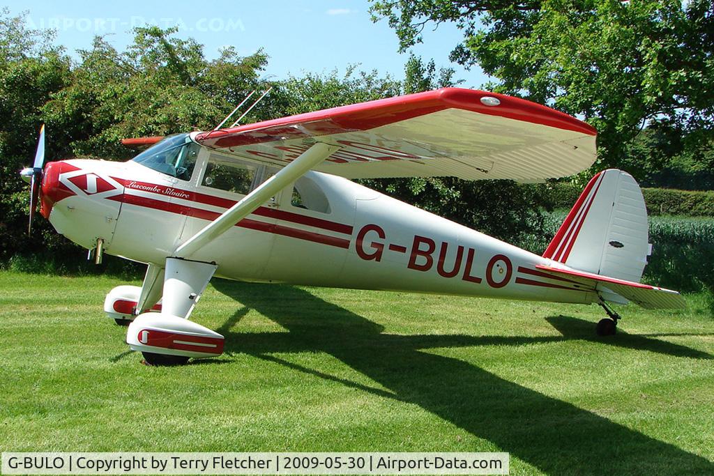 G-BULO, 1946 Luscombe 8F Silvaire C/N 4216, Part of the 2009 UK Luscombe Tour as it reached Abbots Bromley