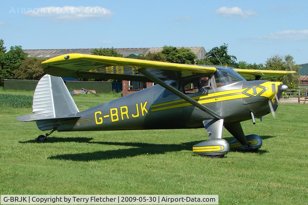 G-BRJK, 1946 Luscombe 8A Silvaire C/N 4205, Part of the 2009 UK Luscombe Tour as it reached Abbots Bromley