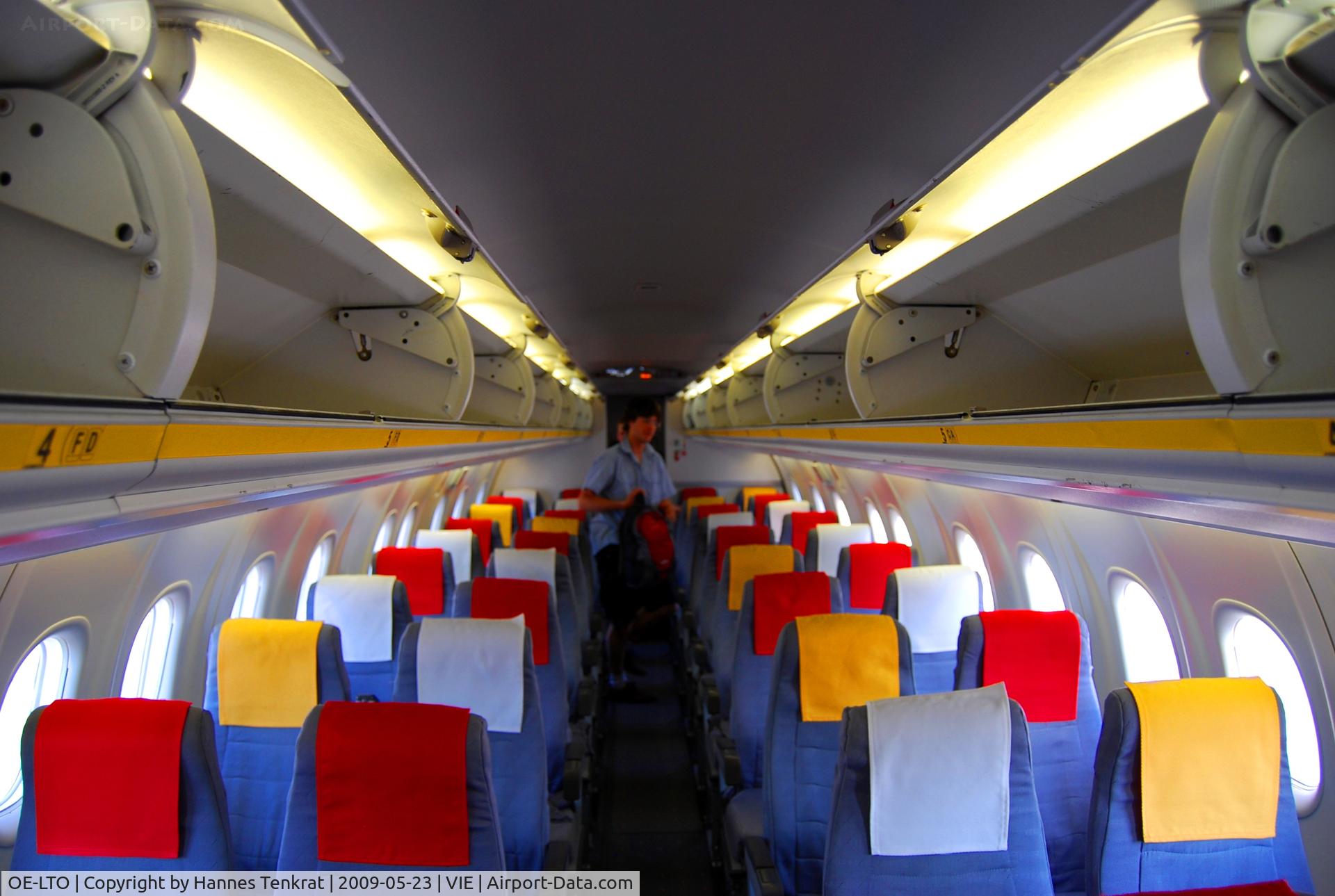 OE-LTO, 2000 De Havilland Canada DHC-8-314Q Dash 8 C/N 553, Cabin of Austrian arrows Dash8-Q300 after flight OS912 (INN-VIE)