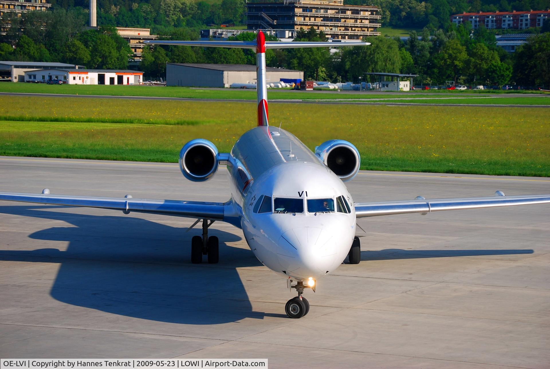 OE-LVI, 1993 Fokker 100 (F-28-0100) C/N 11468, Austrian arrows Fokker 100 