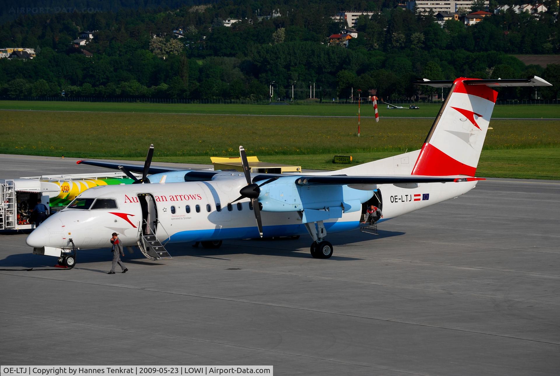 OE-LTJ, 1997 De Havilland Canada DHC-8-314Q Dash 8 C/N 481, Austrian arrows Dash8-Q300