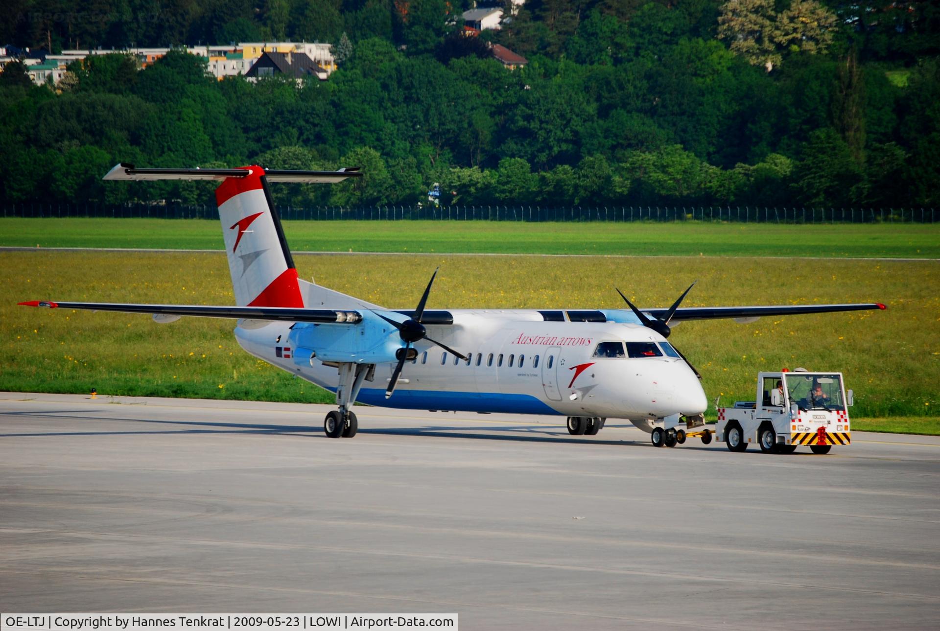 OE-LTJ, 1997 De Havilland Canada DHC-8-314Q Dash 8 C/N 481, Austrian arrows Dash8-Q300