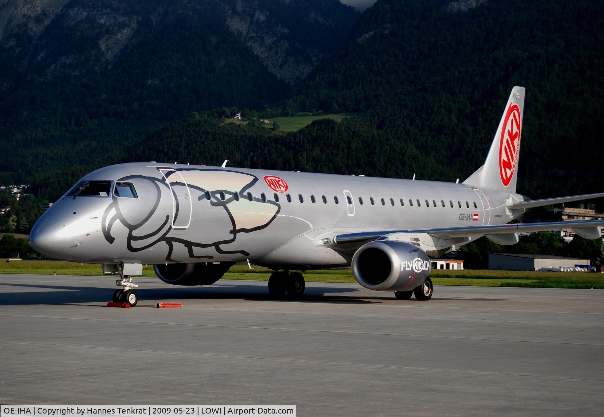 OE-IHA, 2009 Embraer 190LR (ERJ-190-100LR) C/N 19000285, FlyNIKI Embraer ERJ 190-100LR 