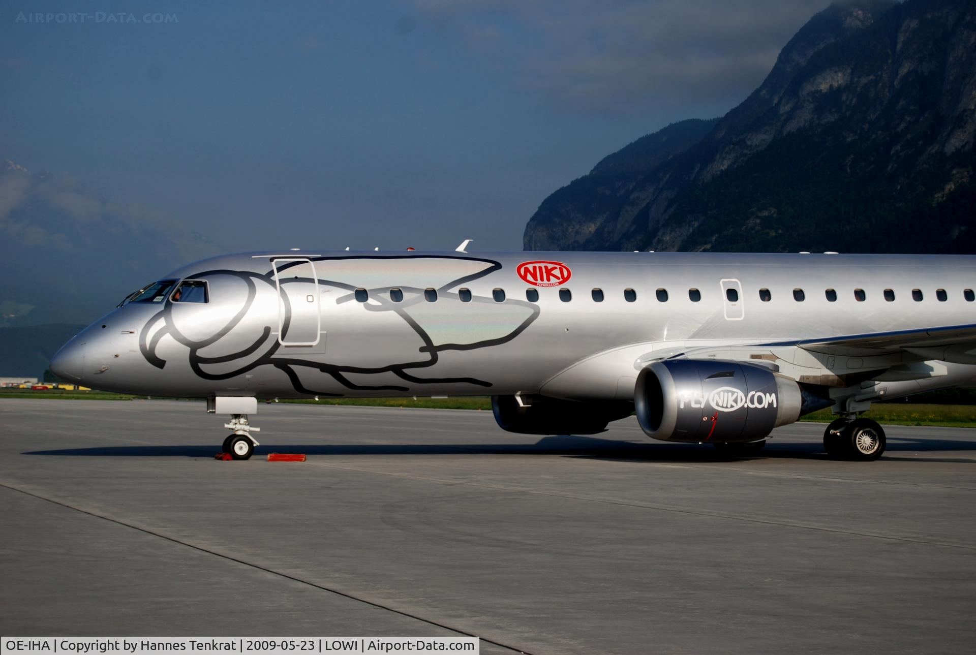 OE-IHA, 2009 Embraer 190LR (ERJ-190-100LR) C/N 19000285, FlyNIKI Embraer ERJ 190-100LR 