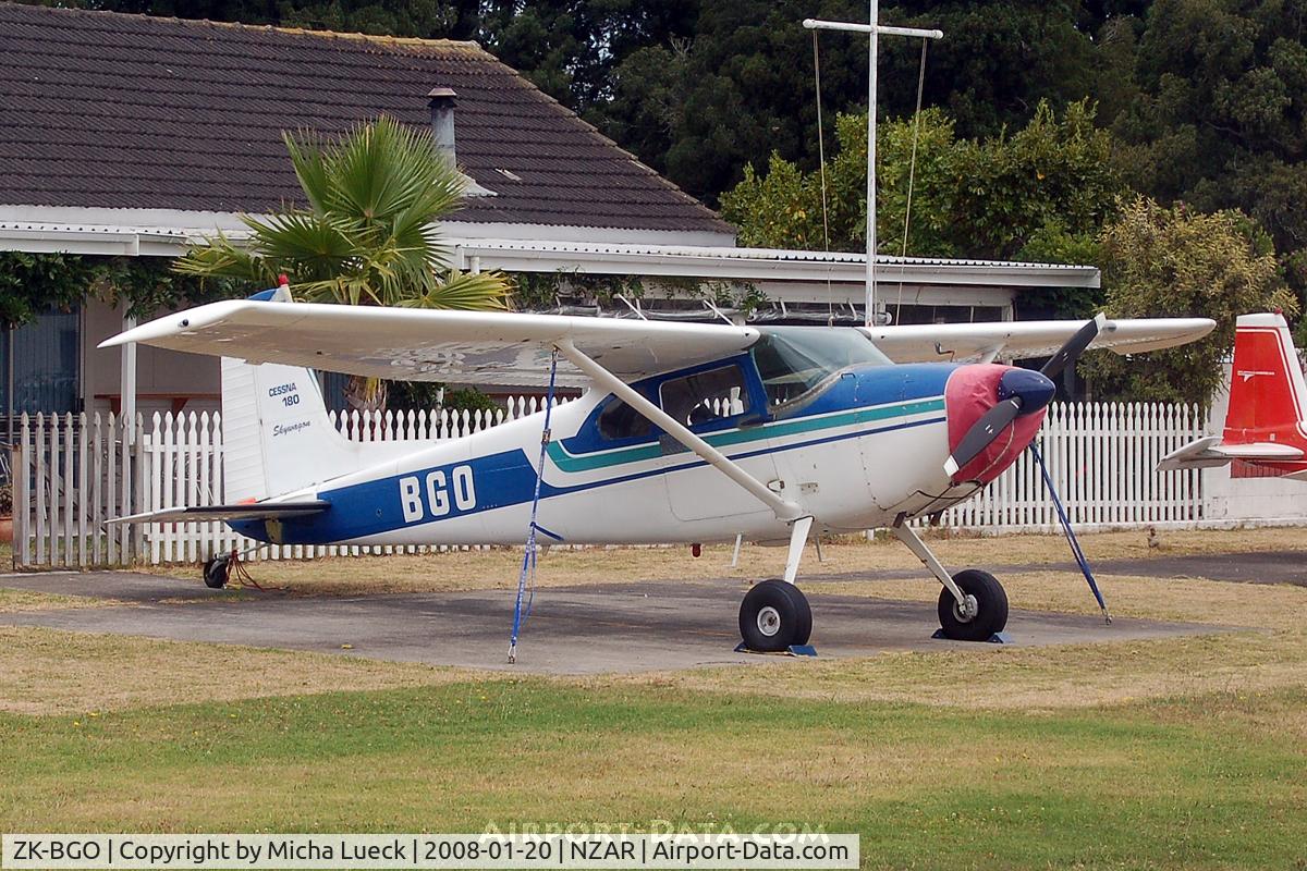 ZK-BGO, Cessna 180 C/N 31183, At Ardmore