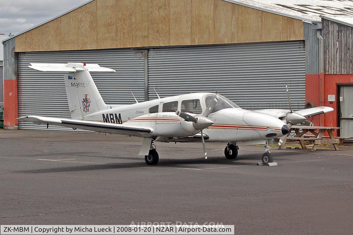 ZK-MBM, Piper PA-44-180T Turbo Seminole C/N 44-8107052, At Ardmore