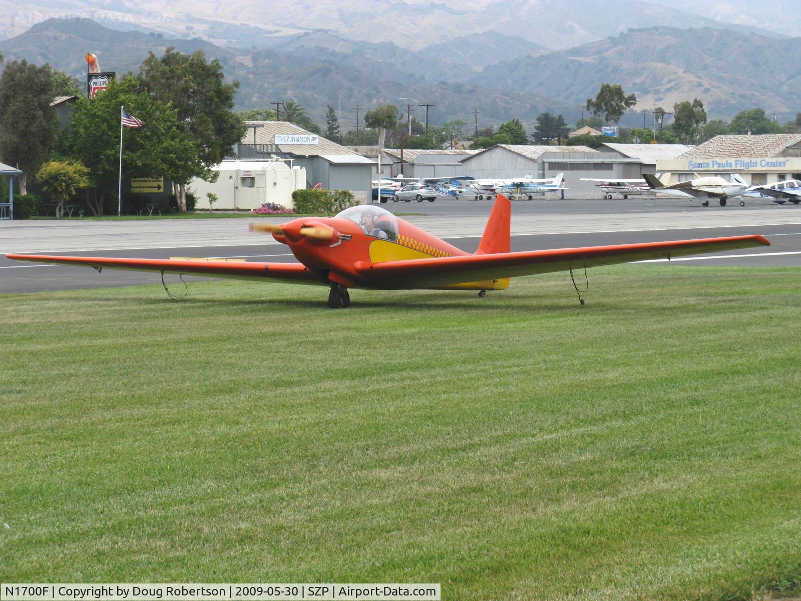 N1700F, 1967 Sportavia-Putzer Fournier RF-4D C/N 4054, 1967 Sportavia-Putzer FOURNIER R.F.4.D motor-glider, Rectimo (VW) 4AR 1200 modified to 1,400 c.c. 40 Hp, grass landing