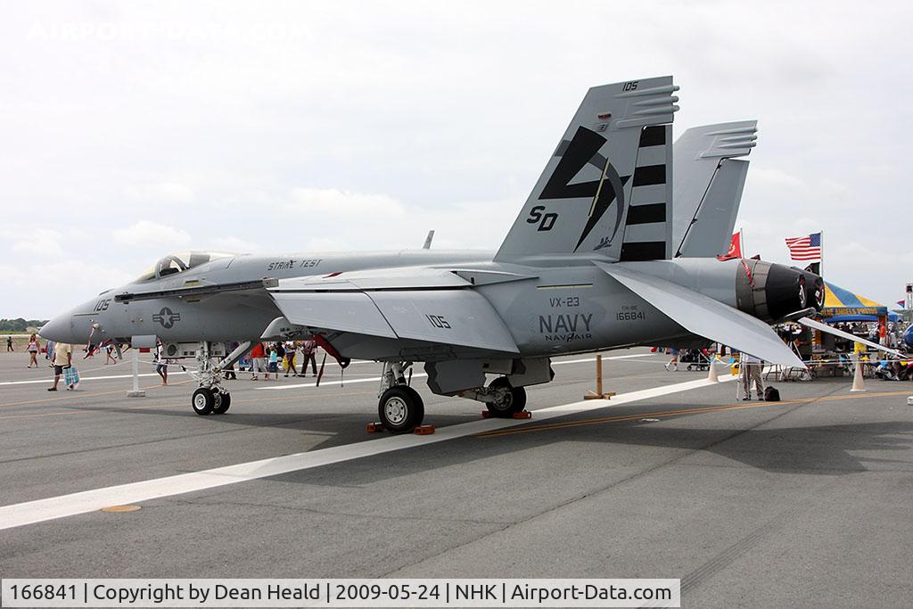 166841, Boeing F/A-18E Super Hornet C/N E160, US Navy Boeing F/A-18E Super Hornet 166841 marked as SD-105 with VX-23 