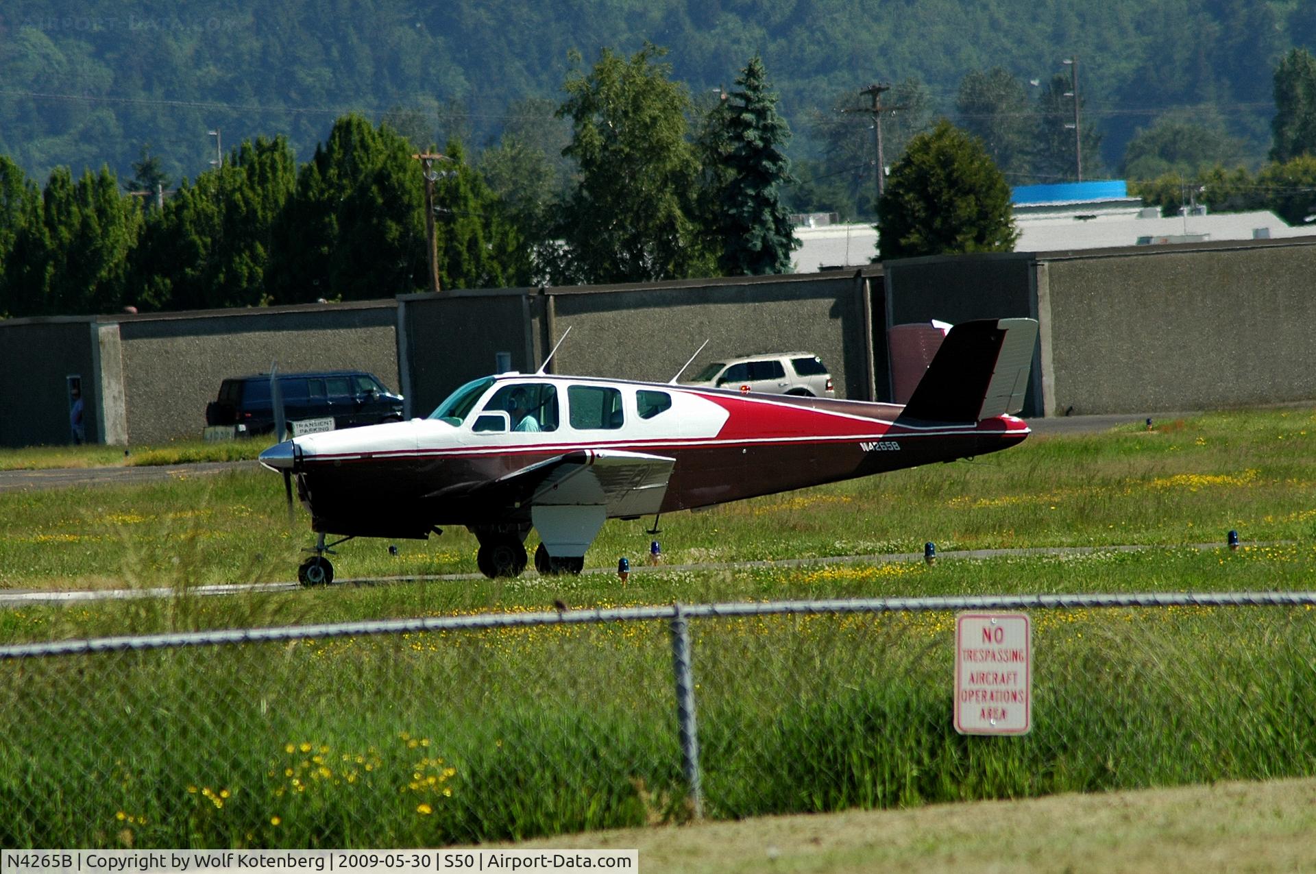 N4265B, 1955 Beech F35 Bonanza C/N D-4242, unmistakable
