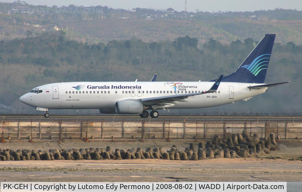 PK-GEH, 2002 Boeing 737-83N C/N 30643, Garuda Indonesia