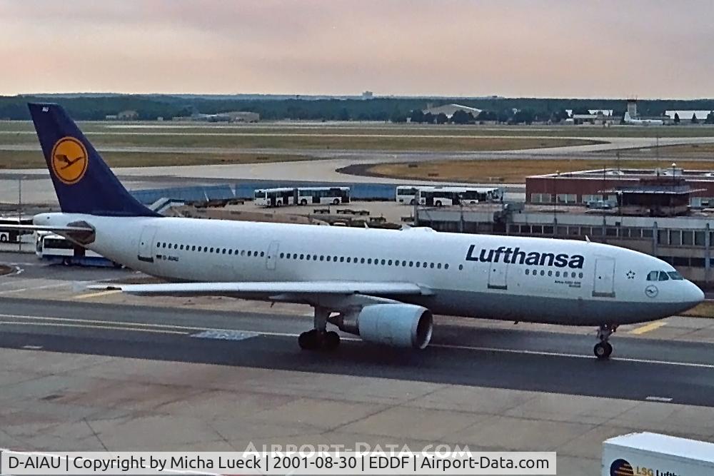 D-AIAU, 1992 Airbus A300B4-603 C/N 623, At Frankfurt