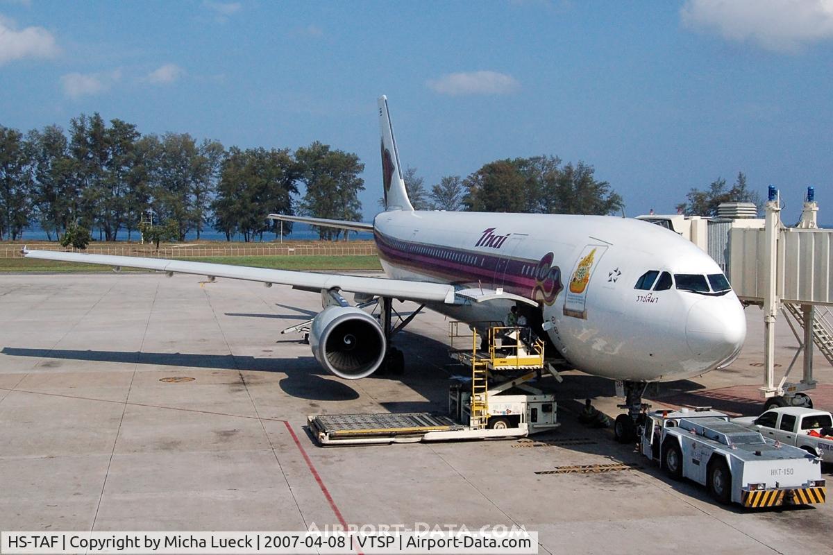 HS-TAF, 1986 Airbus A300B4-601 C/N 398, At Phuket