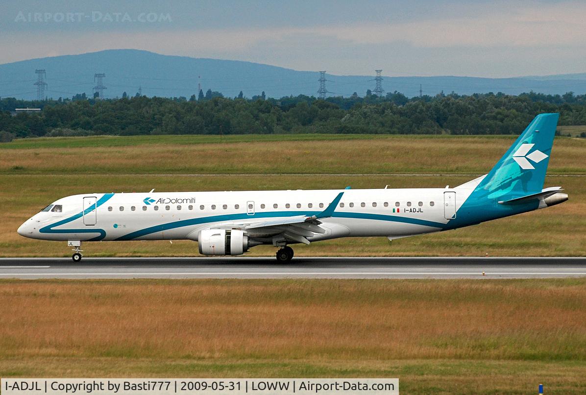 I-ADJL, 2009 Embraer 195LR (ERJ-190-200LR) C/N 19000256, Embraer ERJ-195LR from Air Dolomiti