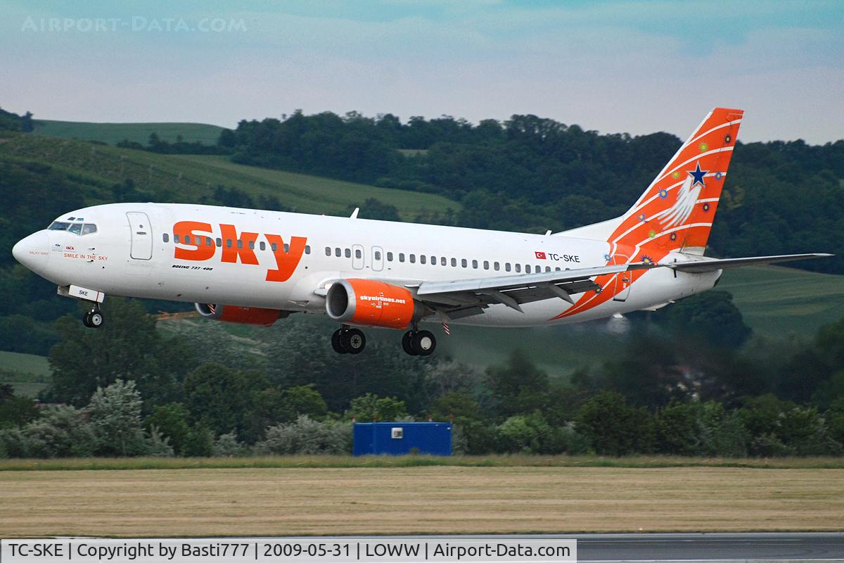 TC-SKE, 1992 Boeing 737-4Q8 C/N 25163, Sky Airlines Boeing