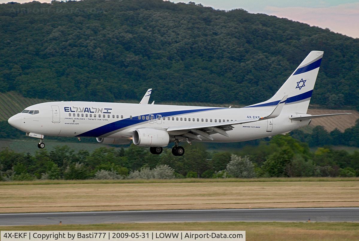 4X-EKF, 2008 Boeing 737-8HX C/N 29638, Christened 