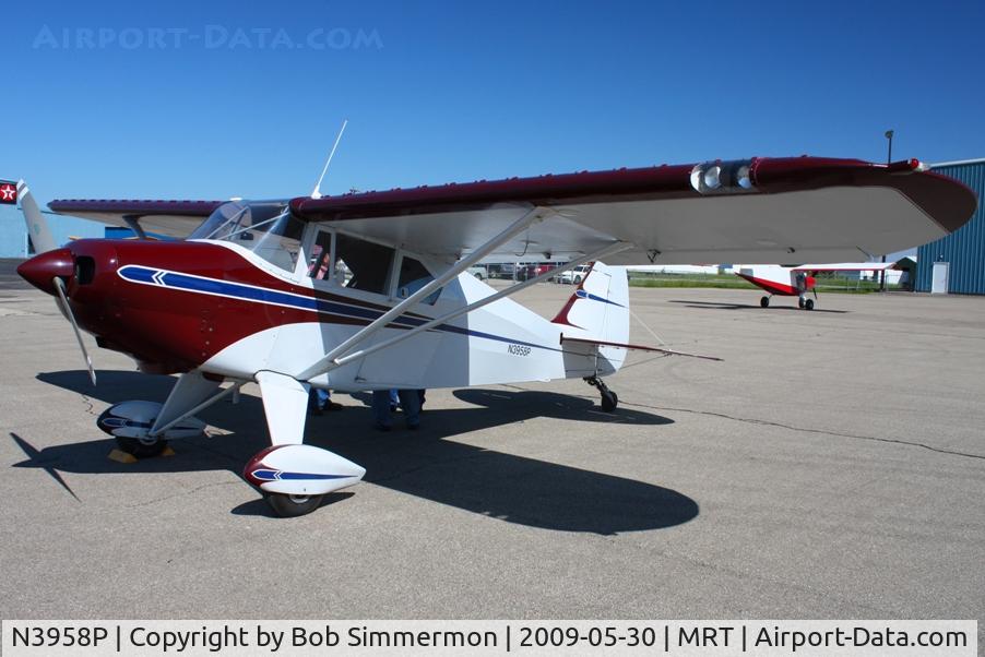 N3958P, 1956 Piper PA-22-150 Tri-Pacer C/N 22-3636, Fly-in breakfast at Marysville, Ohio