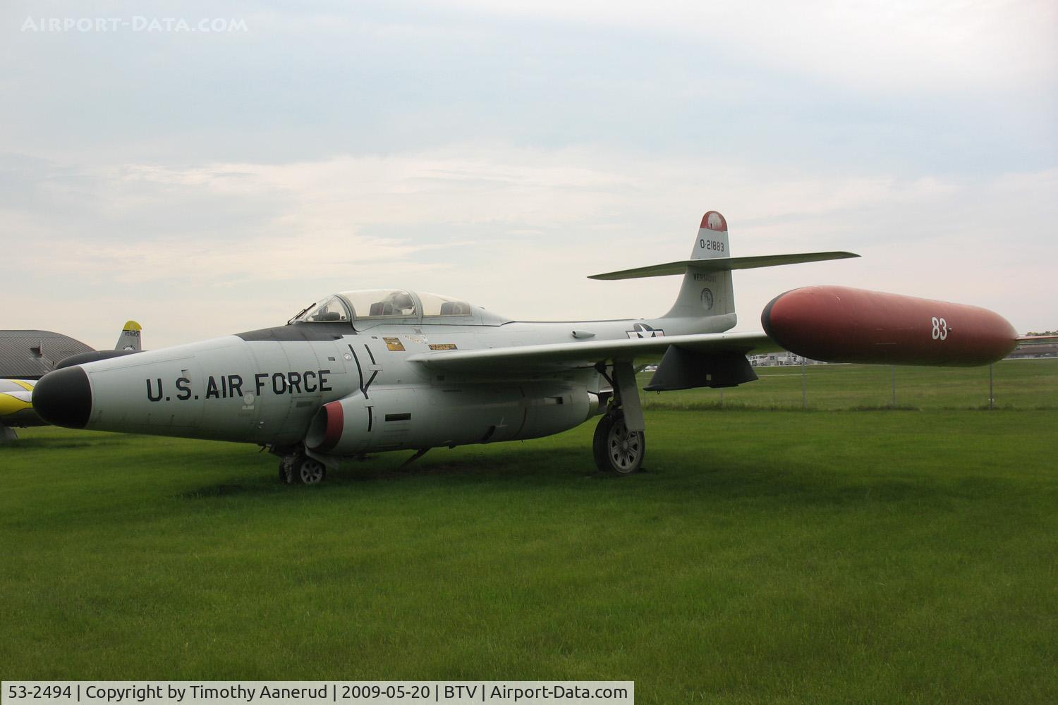 53-2494, 1953 Northrop F-89D Scorpion C/N Not found 53-2494, Vermont Air National Guard airpark, Burlington, VT