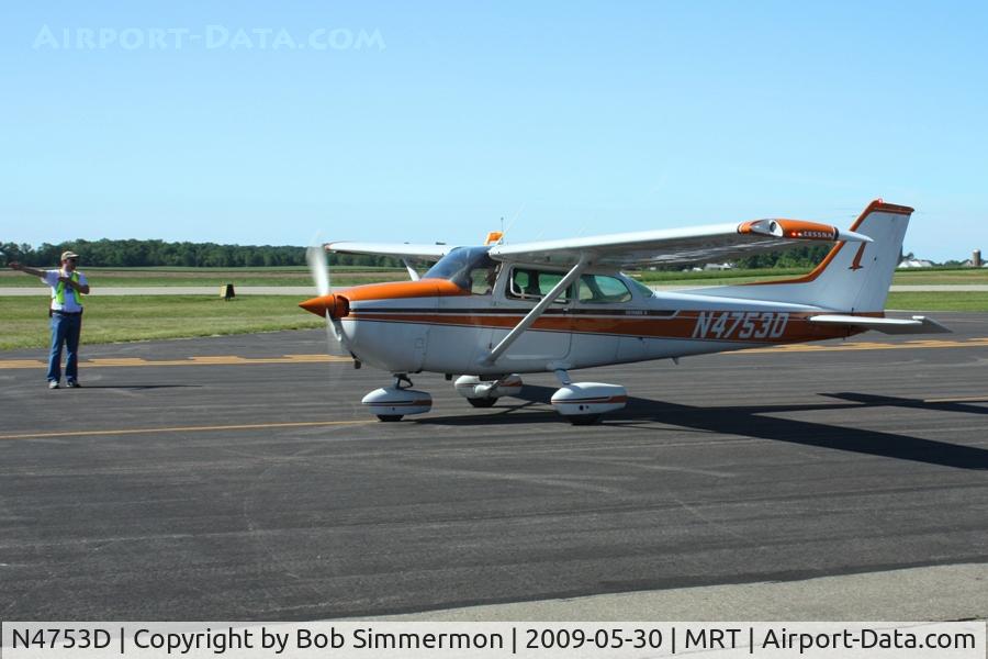 N4753D, 1979 Cessna 172N C/N 17272350, Arriving at the Marysville, Ohio fly-in breakfast.