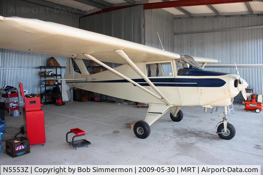 N5553Z, 1962 Piper PA-22-108 Colt C/N 22-9346, In her crib at Marysville, Ohio