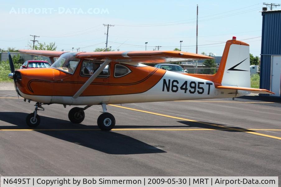 N6495T, 1960 Cessna 150 C/N 17895, On the ramp at Marysville, Ohio