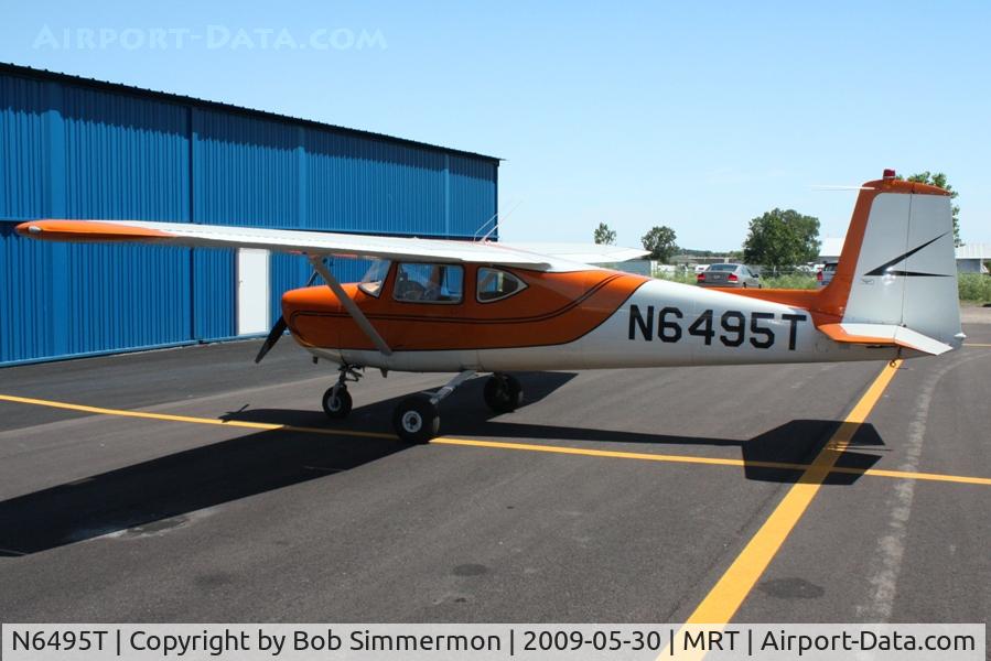N6495T, 1960 Cessna 150 C/N 17895, On the ramp at Marysville, Ohio