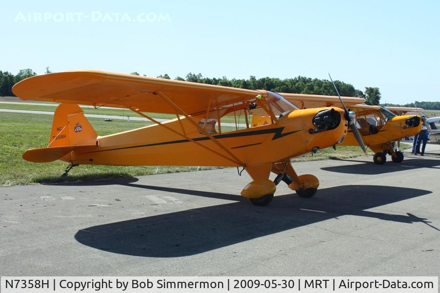 N7358H, 1946 Piper J3C-65 Cub Cub C/N 20617, Fly-in breakfast at Marysville, Ohio