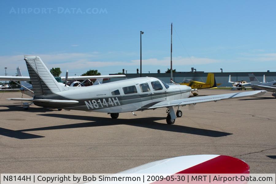 N8144H, 1980 Piper PA-32R-301 Saratoga C/N 32R-8013052, Arriving at the Marysville, Ohio fly-in breakfast.