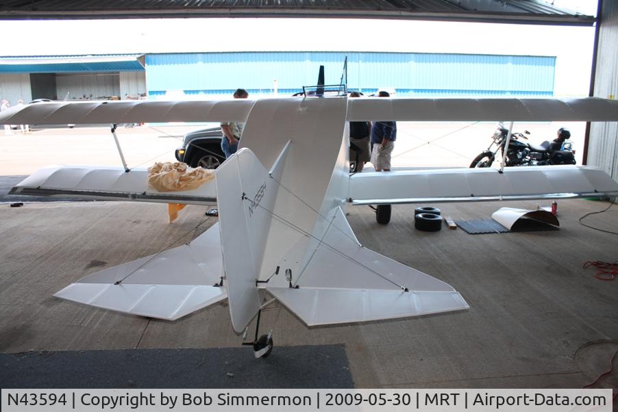 N43594, 2007 Sorrell SNS-9 Hiperlight C/N 006, In her crib at Marysville, Ohio