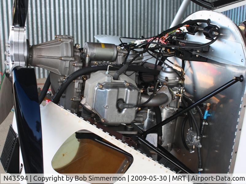 N43594, 2007 Sorrell SNS-9 Hiperlight C/N 006, HKS powerplant. In the hanger at Marysville, Ohio