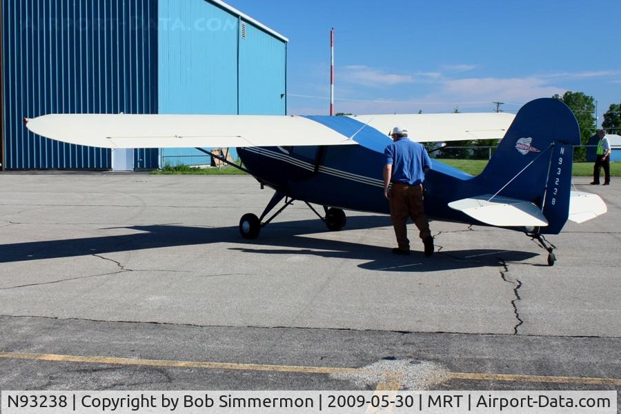 N93238, 1946 Commonwealth 185 Skyranger C/N 1743, Jeff & his Commonwealth at Marysville, Ohio.