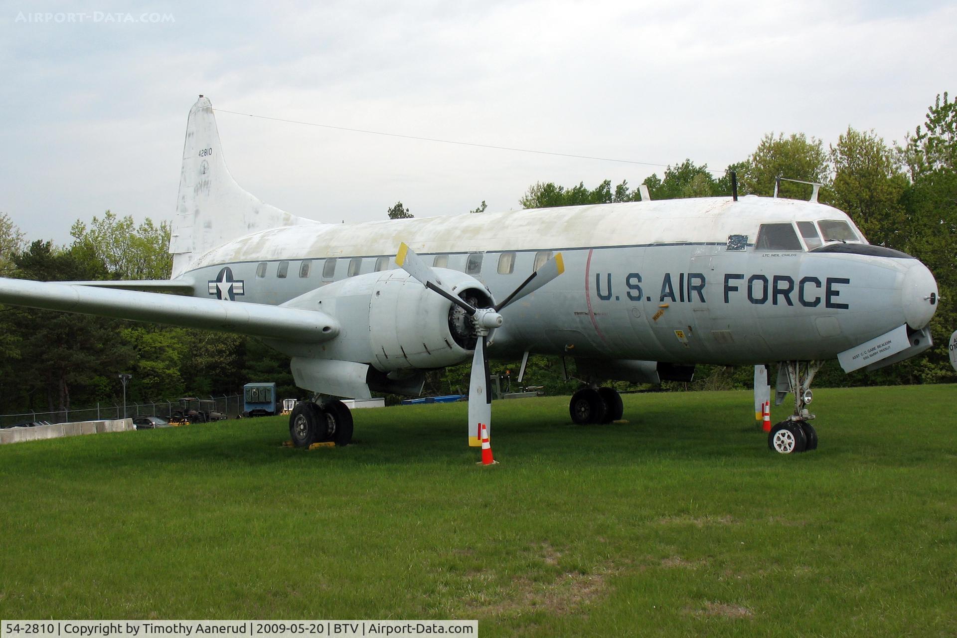 54-2810, 1954 Convair C-131D Samaritan C/N 207, Vermont Air National Guard airpark, Burlington, VT
