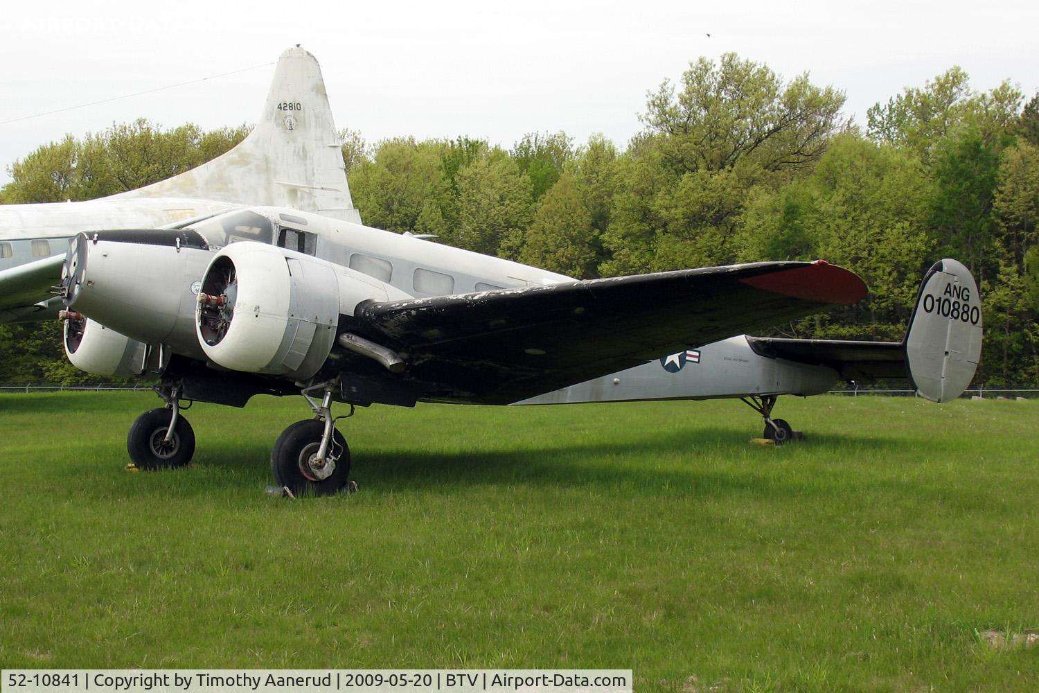 52-10841, 1952 Beech C-45H Expeditor C/N AF-771, Vermont Air National Guard airpark, Burlington, VT