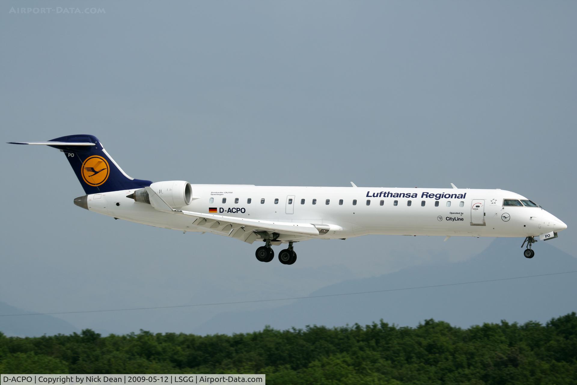 D-ACPO, 2003 Canadair CRJ-701ER (CL-600-2C10) Regional Jet C/N 10085, LSGG