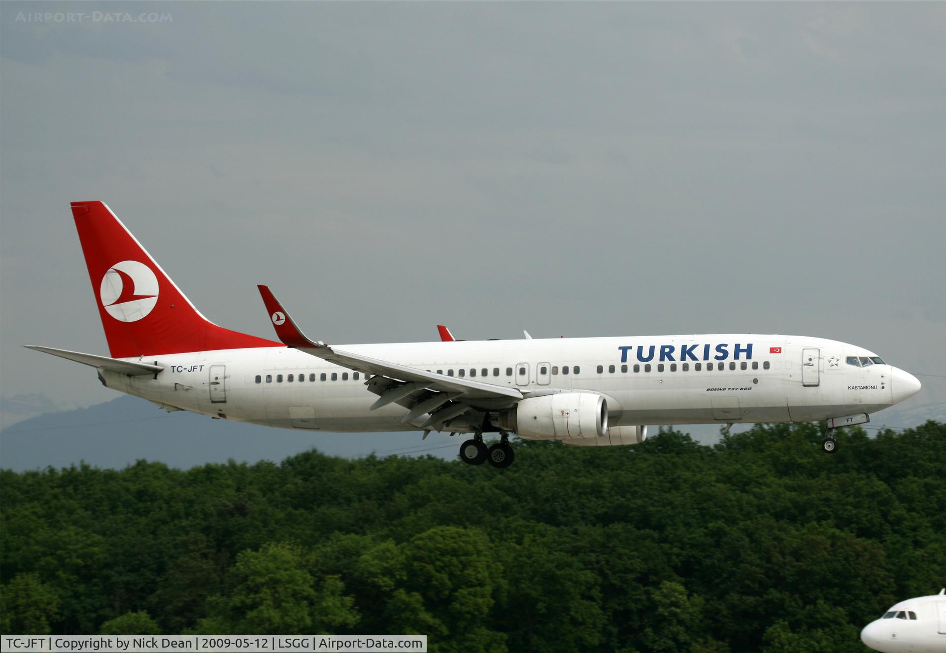 TC-JFT, 1999 Boeing 737-8F2 C/N 29780, LSGG
