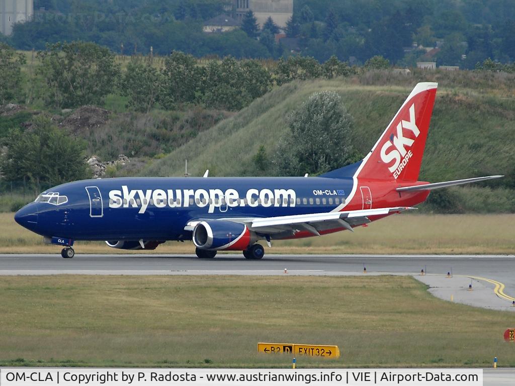 OM-CLA, 1988 Boeing 737-322 C/N 24245, SkyEurope's second 737-322 and also the second 737 