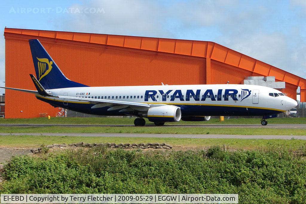 EI-EBD, 2009 Boeing 737-8AS C/N 37522, Ryanair B737 at Luton