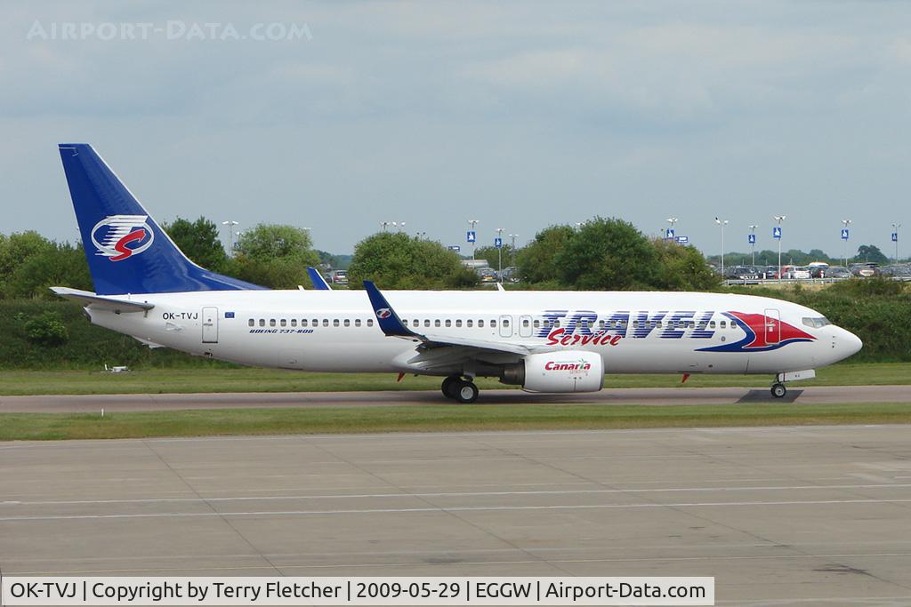 OK-TVJ, 2004 Boeing 737-8Q8 C/N 29351, Travel Services B737 operating the Sky Europe flight from Luton