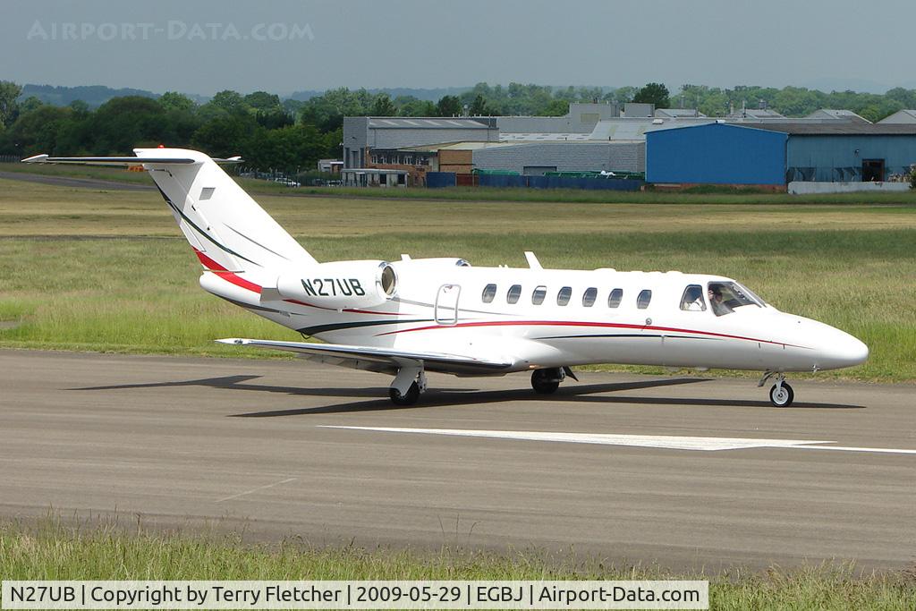 N27UB, 2008 Cessna 525B Citation CJ3 C/N 525B-0225, Based Cessna 525B at Gloucestershire Airport