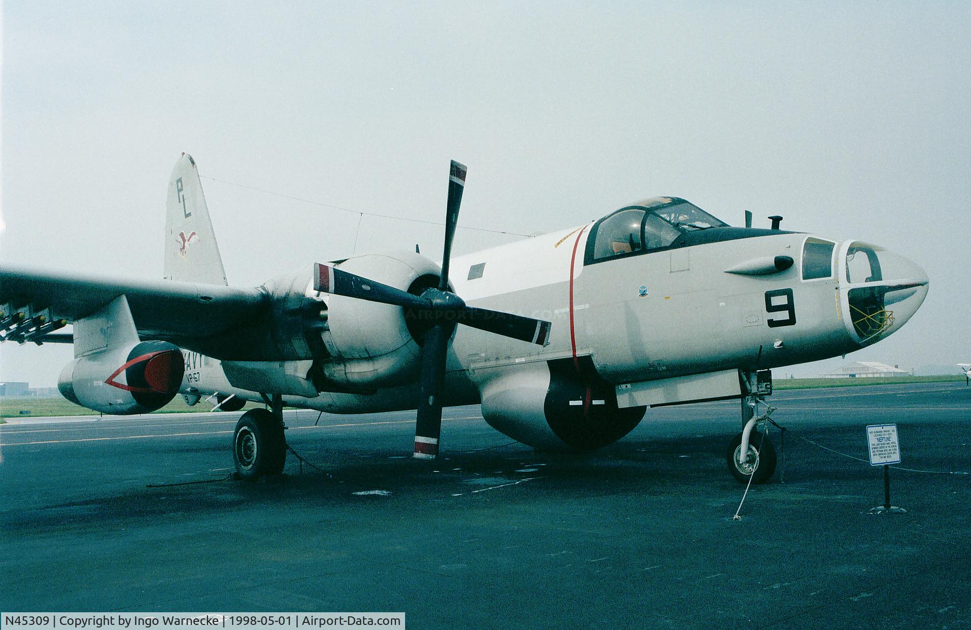 N45309, 1957 Lockheed SP-2H (P2V-7S) Neptune C/N 726-7180, Lockheed SP-2H (USN 145915) at the Mid Atlantic Air Museum, Reading PA